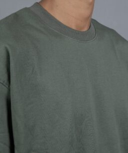Signup Greyish green oversized fit T- shirt